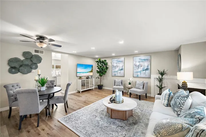 Whole-house water filtration system, wide-plank vinyl flooring on the lower level