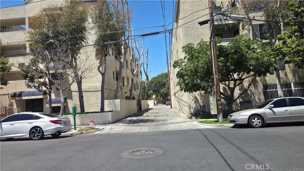 Right Alley Going To Gated Garage Parking