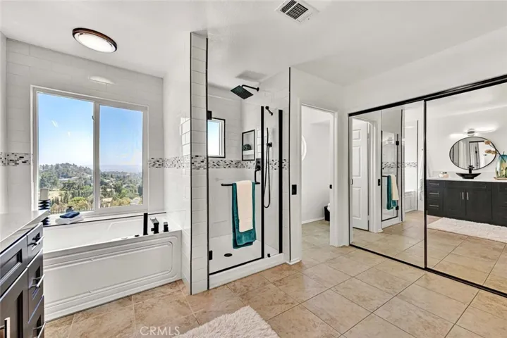 Primary Bathroom with views toward the ocean