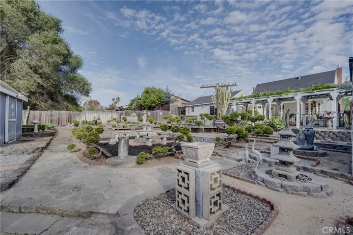 view to the south back yard