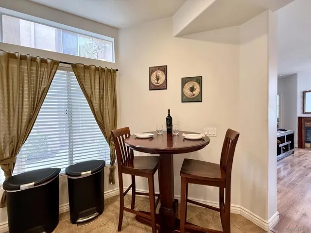 Breakfast nook area in the kitchen