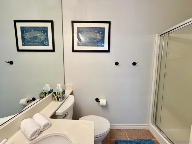 2nd bathroom upstairs with a shower