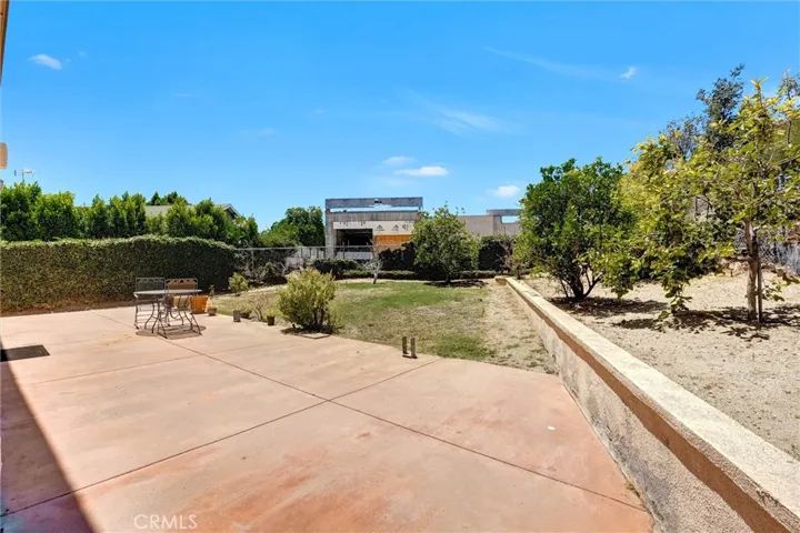 Backyard with Fruit Trees