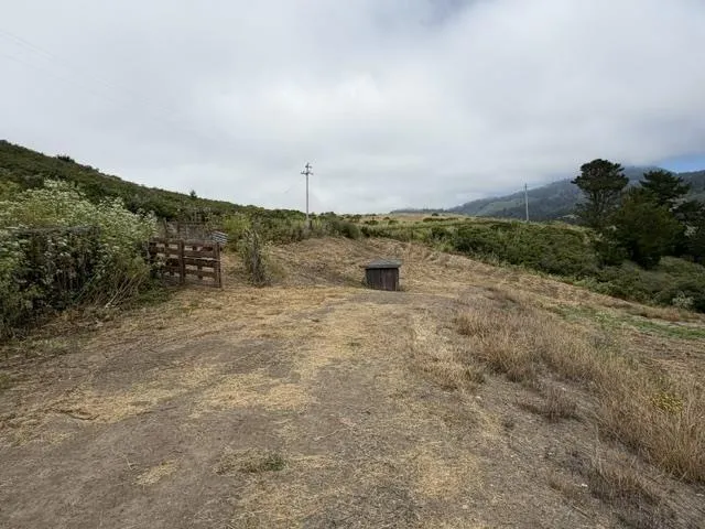 Pump house on ridge