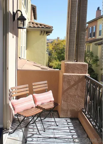 Balcony out of the living room