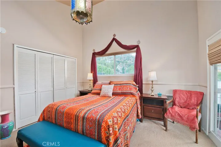 Primary with high ceilings