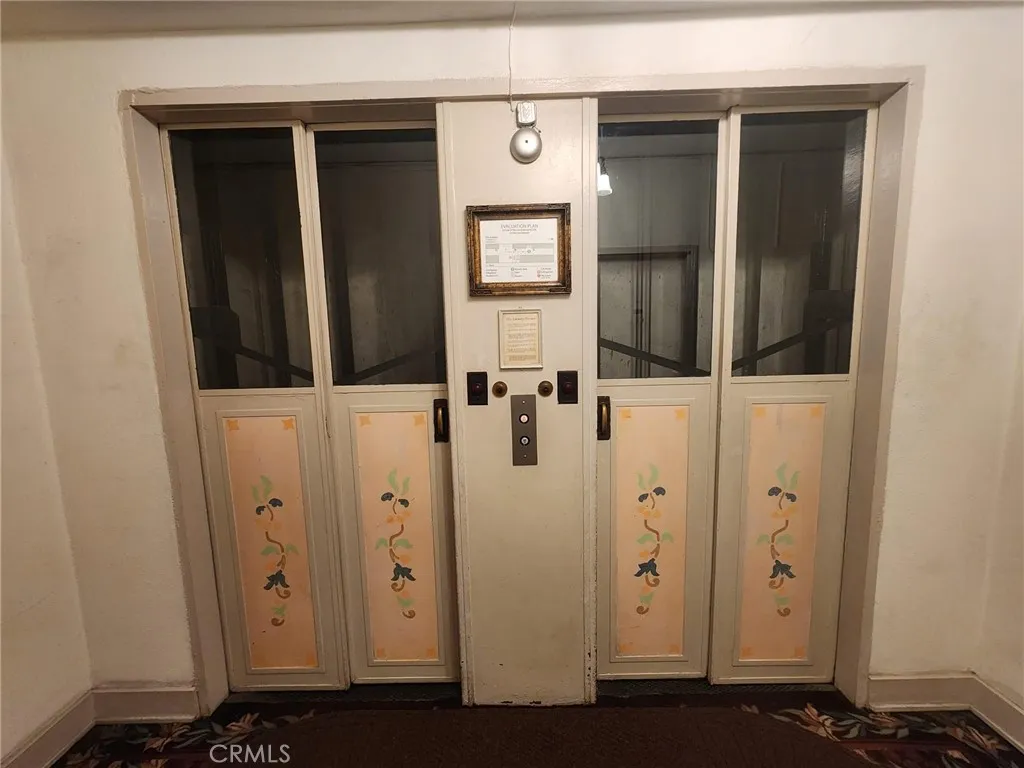 Original elevator doors keep the true feeling of the wonderful 1920's era.