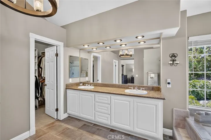 Walk in closet from main bathroom