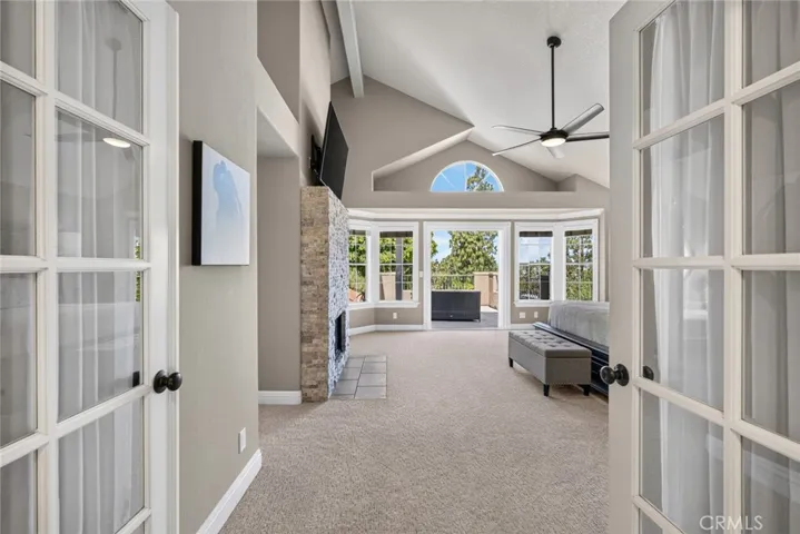 Main Bedroom Suite with a private deck