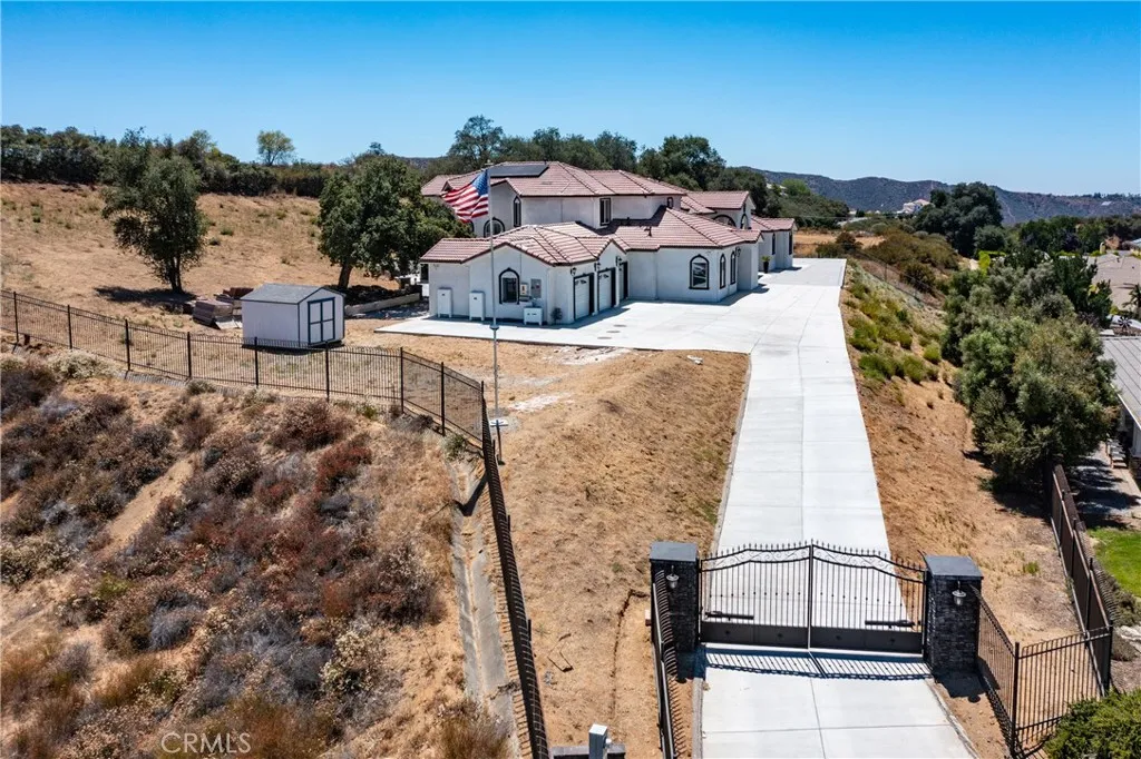 drone view-Private entrance with electric gate
