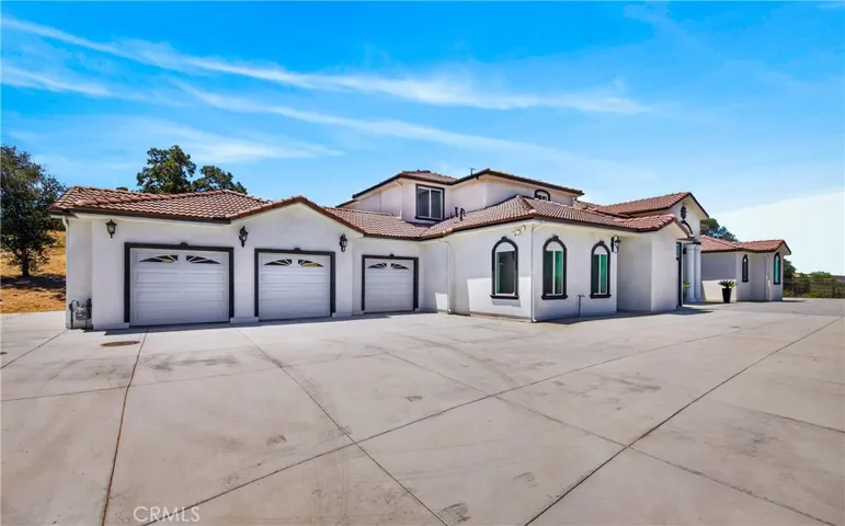 Front view garage- RV parking