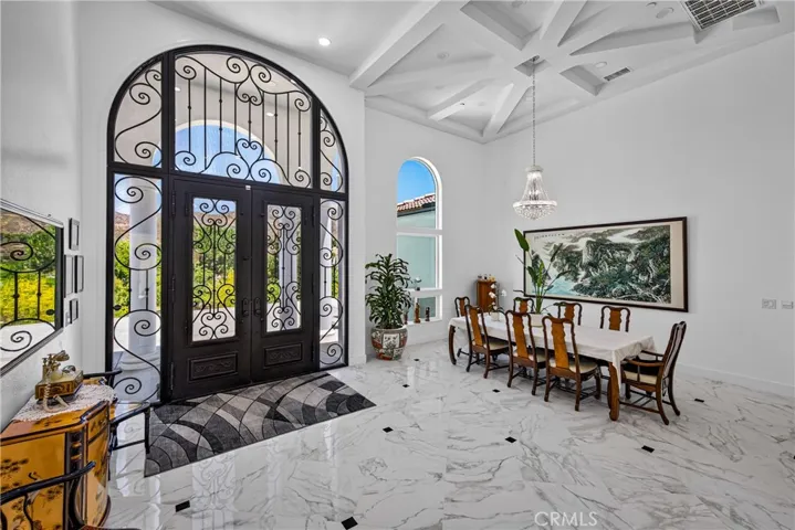 Entry with Formal dining area