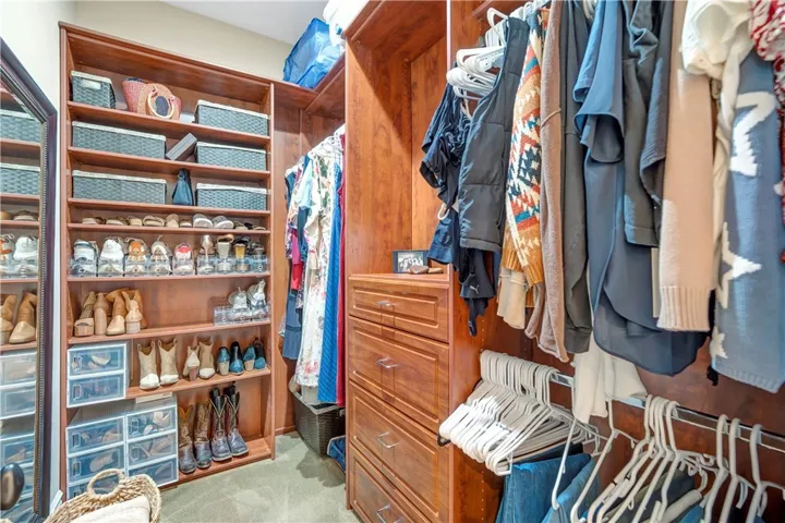 Two walk in closets