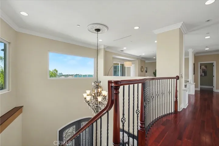 upstairs