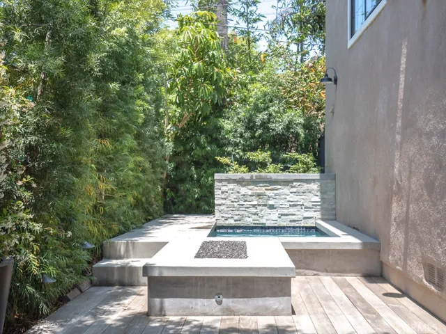 fire pit and spa