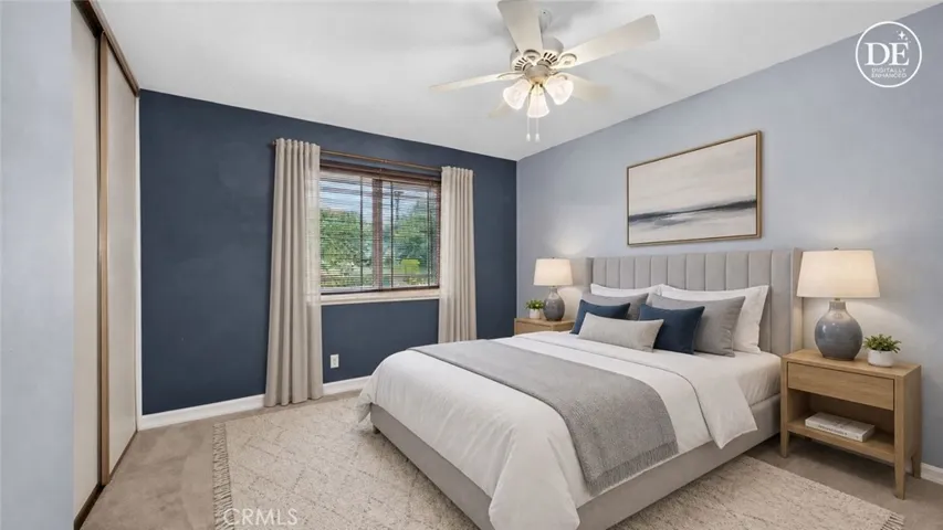 Bedroom 2 with virtual furnishings.