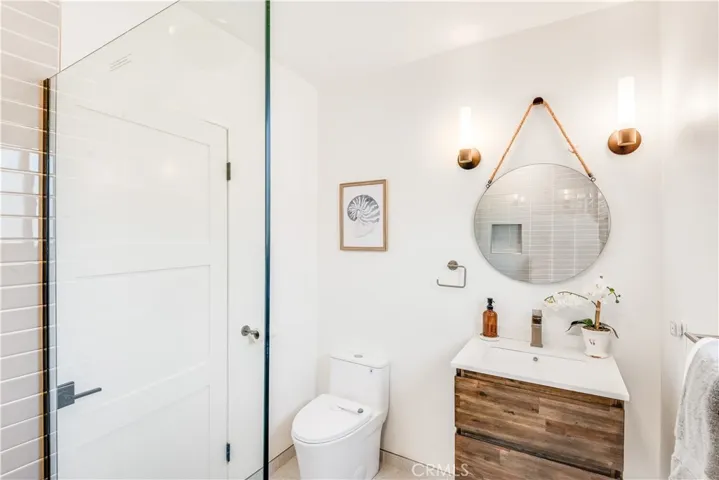 Guest Bathroom (downstairs) with a Shower