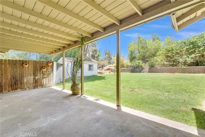 Expansive backyard and patio, perfect for entertaining.