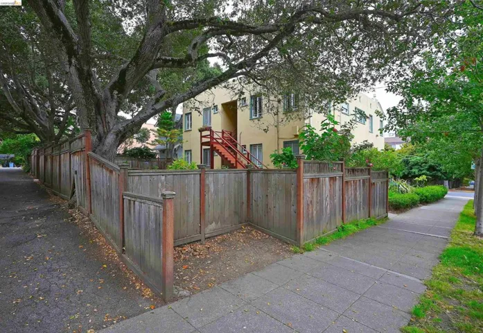 Alley leading to shared storage.