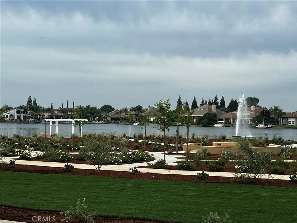 New garden area overlooking the lake