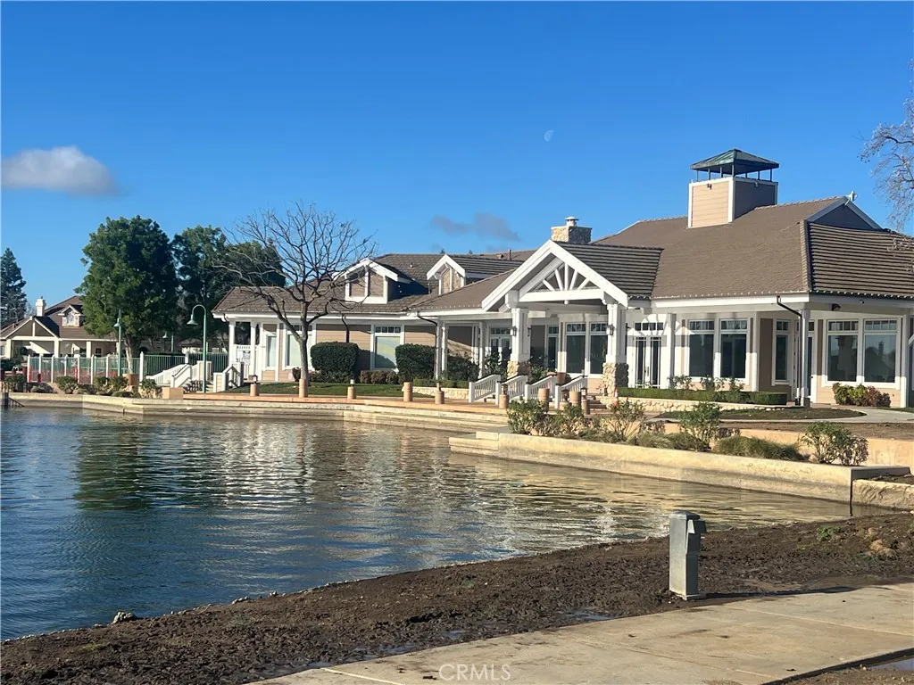 Clubhouse and dock for boats