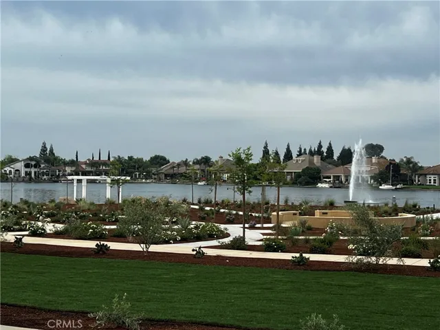 New garden area overlooking the lake