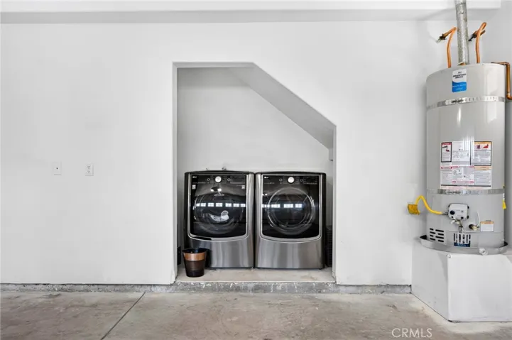 Laundry in garage