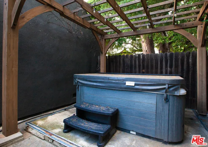 hot tub out back