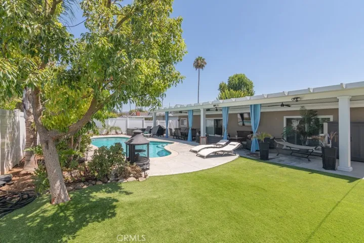 backyard with pool and spa