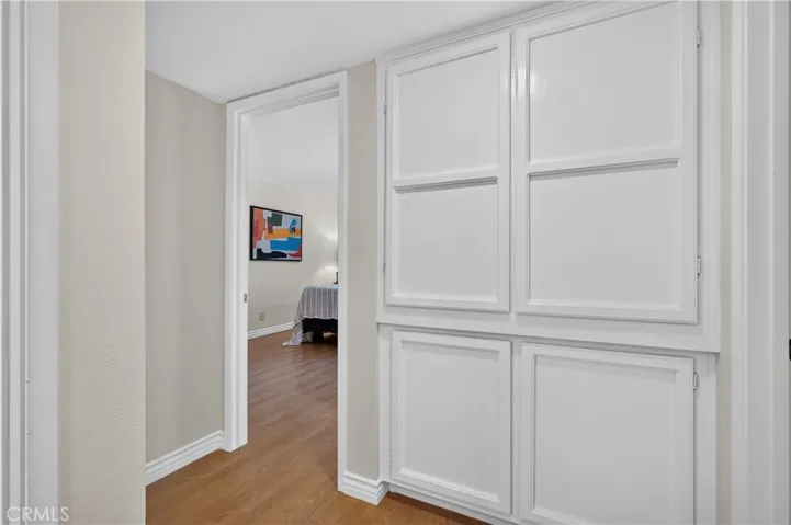 Upstairs hall with built-ins