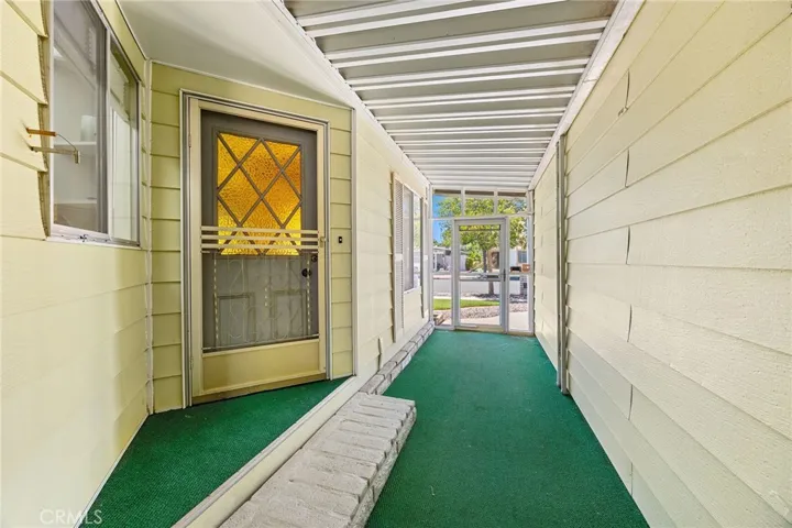 Front door and breezeway