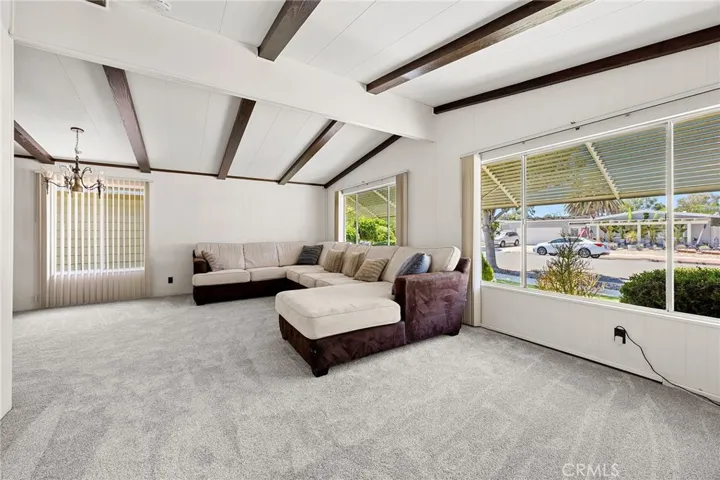 View from front door to living room