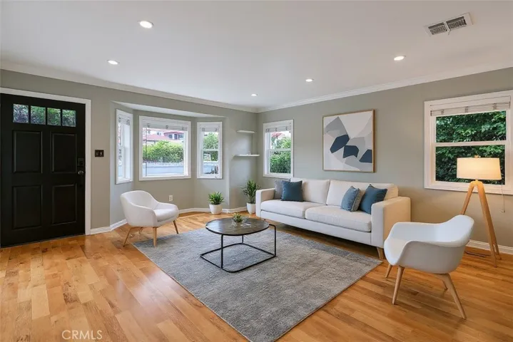 Virtually Staged Living Room Setup 1