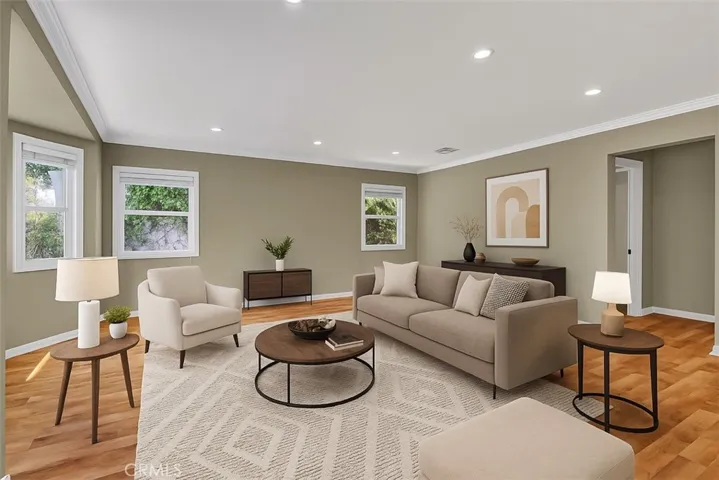 Virtually Staged Living Room Setup 2