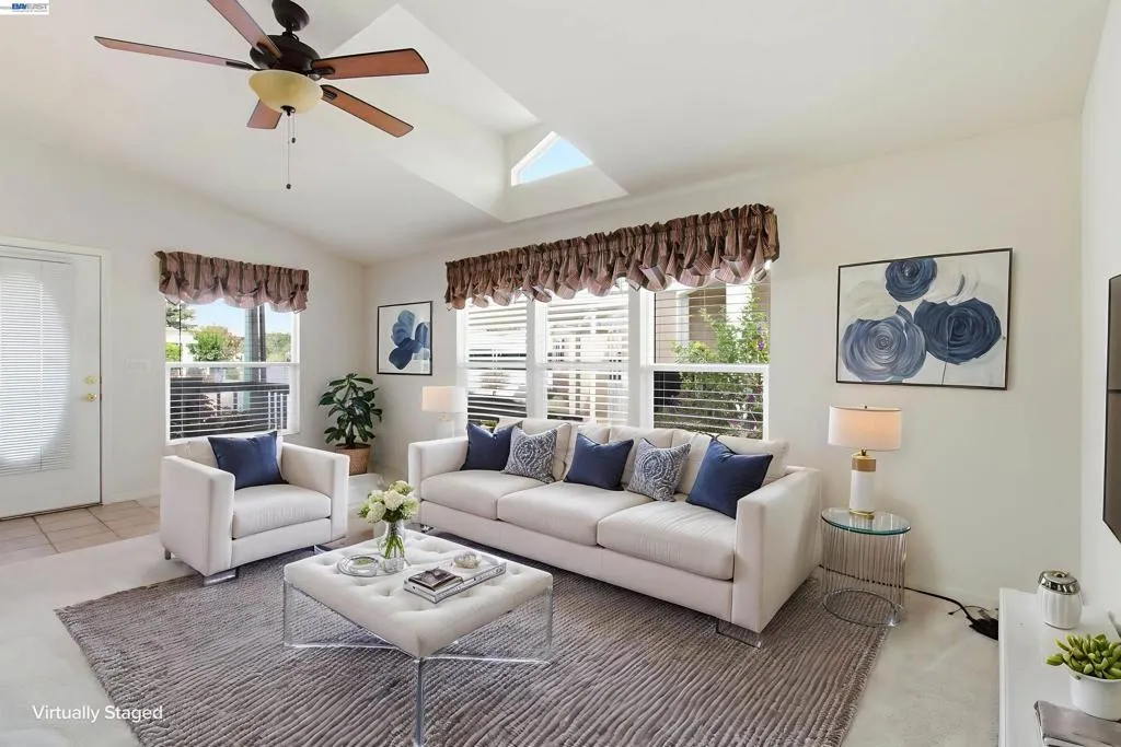 Virtually Staged Living Room