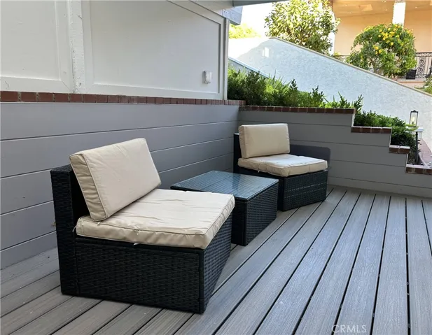 Mid-level outdoor patio