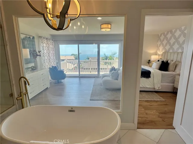  Turn on the see through glass at master bath