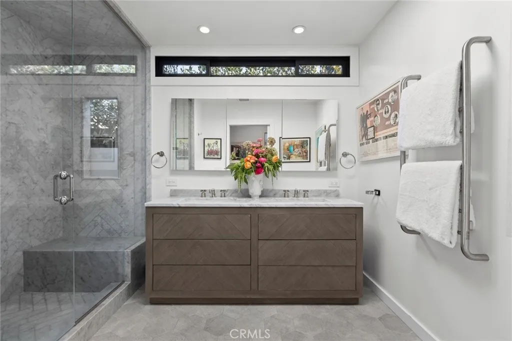 Primary Bath + Steam Shower + Skylight