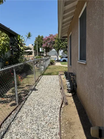 East side yard