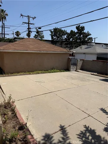 Pad near garage
