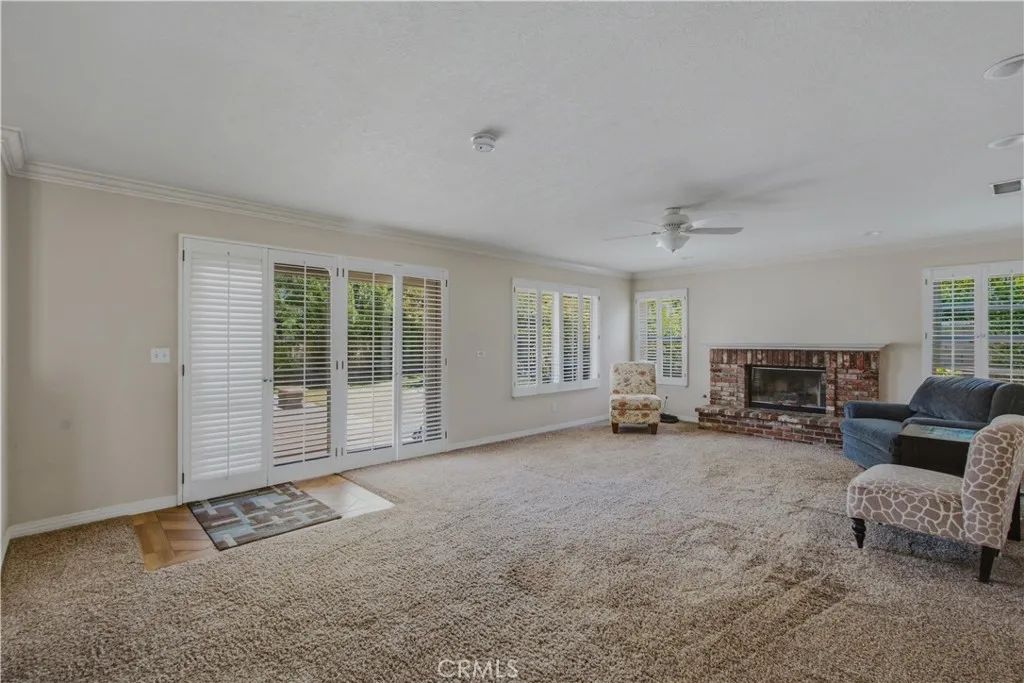Another view of family room towards sliders to access back yard.