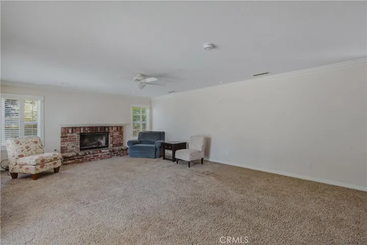 Another view of family room from back yard access sliders