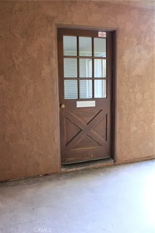 Door to laundry room