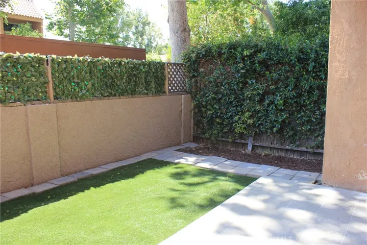 Backyard with space for a garden
