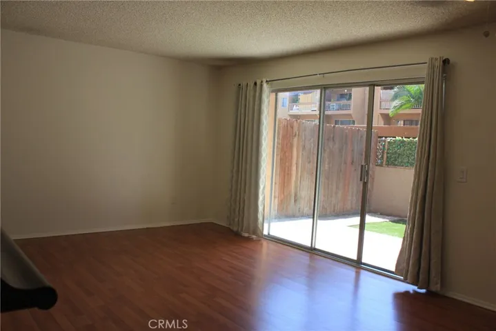 Sliding doors leading to the back patio