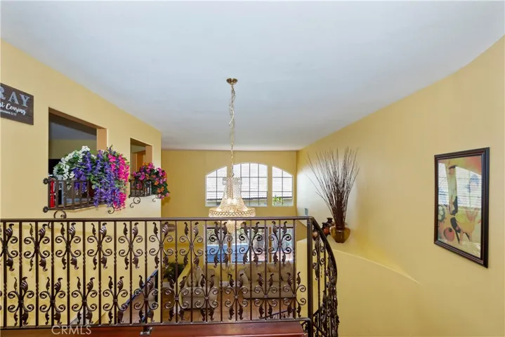 View from upstairs hallway.