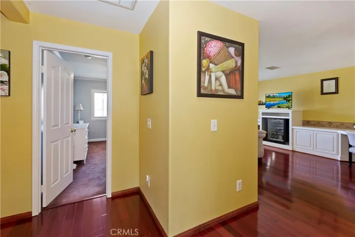 Upstairs Bonus room is large, open with built-ins.