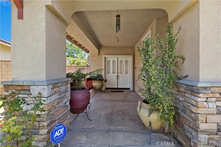 Covered Patio entry.