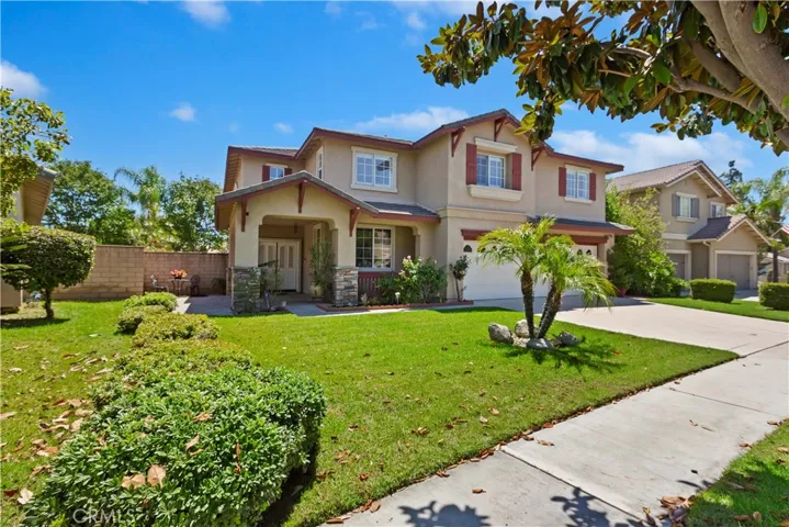 Mediterranean Style Pool and Spa Home in The Hawthornes, a gated community.