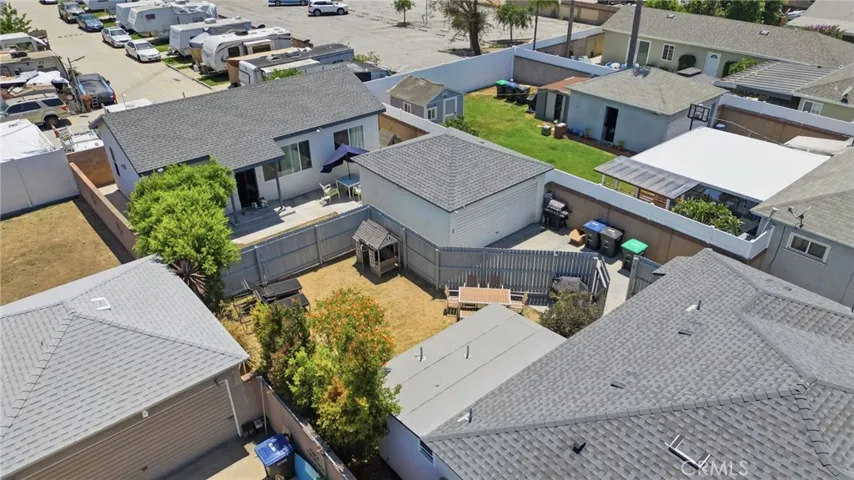 Side view ariel of property- ADU in very back